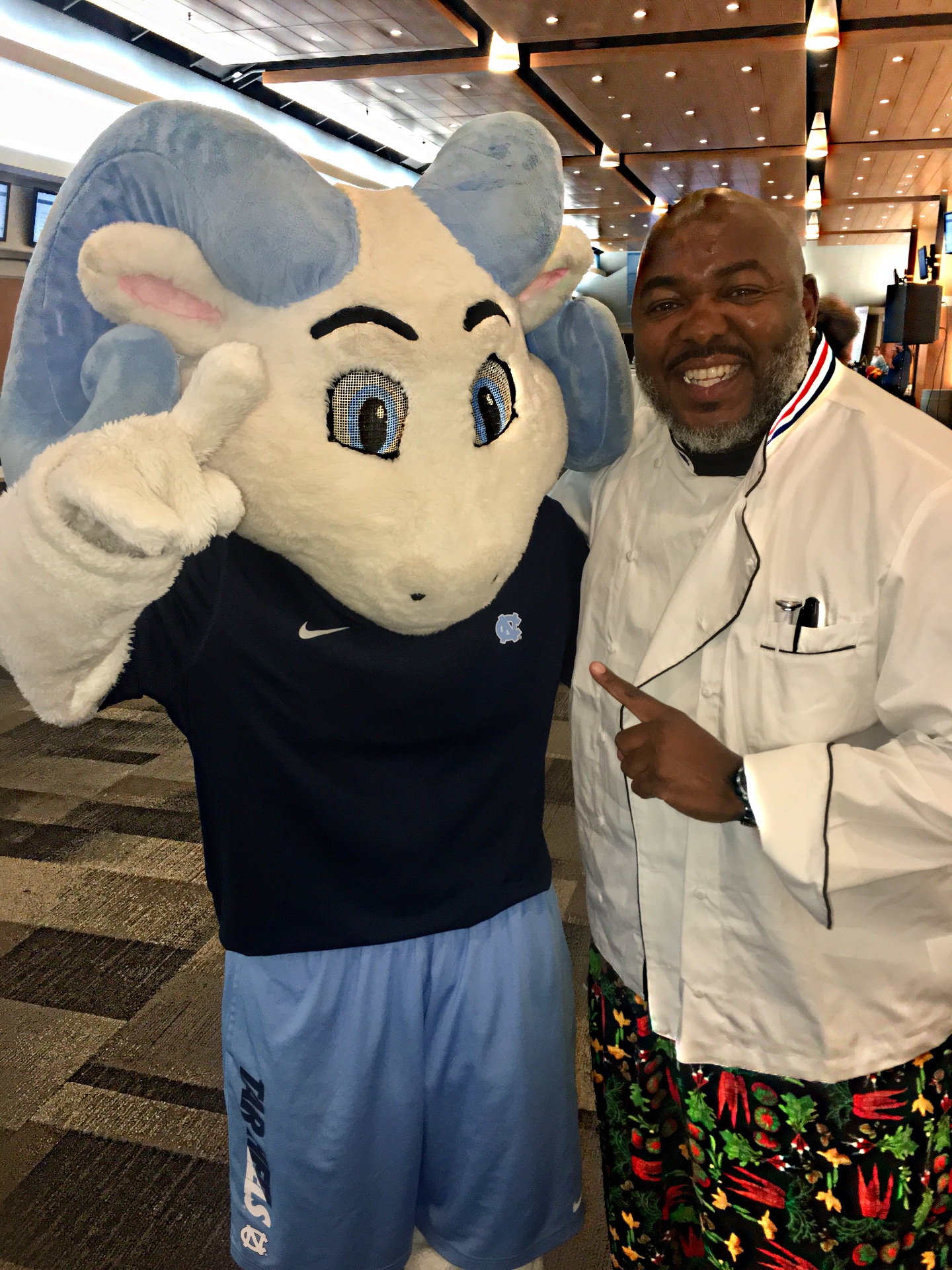 Chef Jessie catering for the UNC Tar Heels