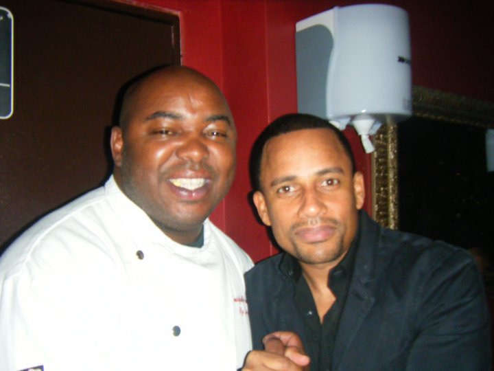 Chef Jessie with actor Hill Harper